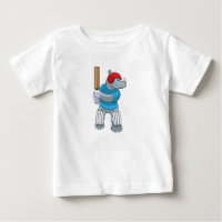 Rhino no Cricket com morcego de Cricket