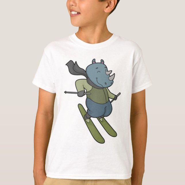 Camiseta Rhino Skier Ski (Frente)