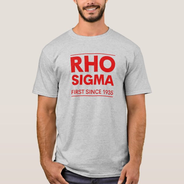 Camiseta RHO SIGMA Primeiro Desde 1935 (Frente)