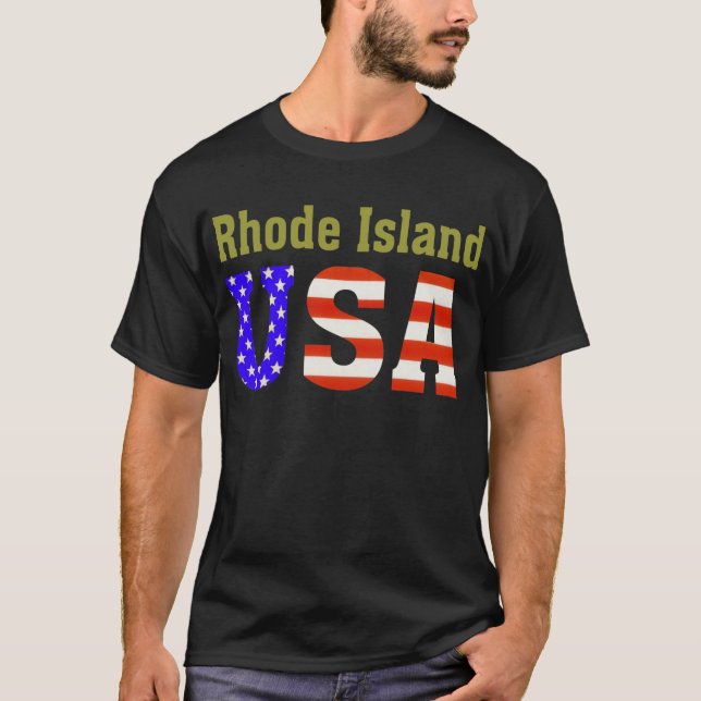 Camiseta Rhode - ilha EUA! (Frente)