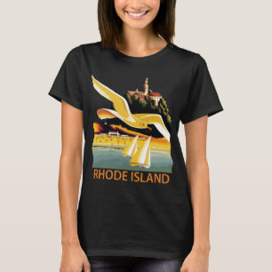 Camiseta Rhode Island Barco a Vela Amarelo Viagem