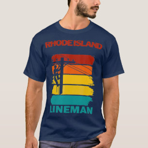 Camiseta Rhode Island Lineman Sunset Electrico