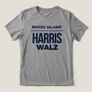 Camiseta Rhode Island para Harris Walz