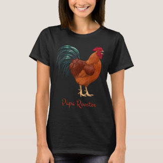 Camiseta Rhode Island Red Chicken Papa Rooster Bird