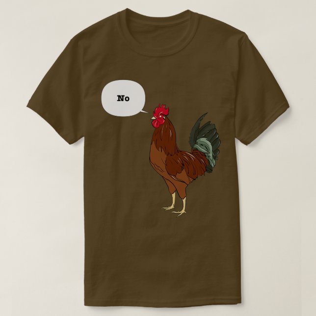Camiseta Rhode Island Red Rooster No (Frente do Design)