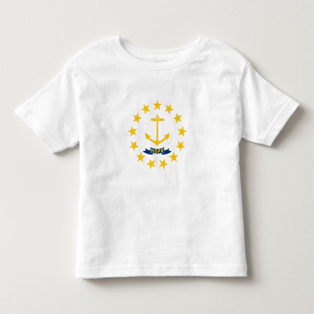 Camiseta Rhode Island State Flag (Frente)