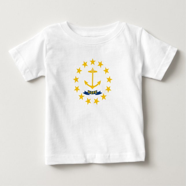 Camiseta Rhode Island State Flag (Frente)