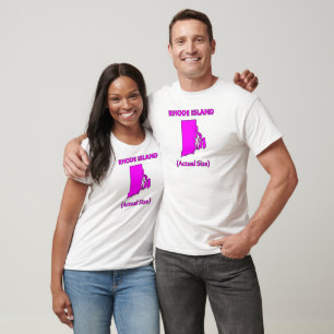 Camiseta Rhode Island - Tamanho Real