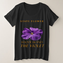 Camiseta Rhode Island Territory Flor A Violeta