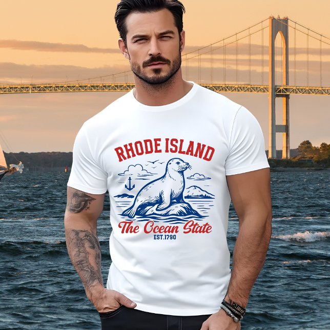 Camiseta Rhode Island the Ocean State (Criador carregado)