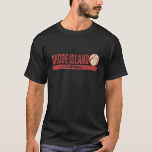 Camiseta Rhode Island Vintage Softball Team Retro Softball