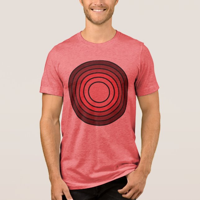 Camiseta Rholmn (Vermelho Combinado) (Frente)