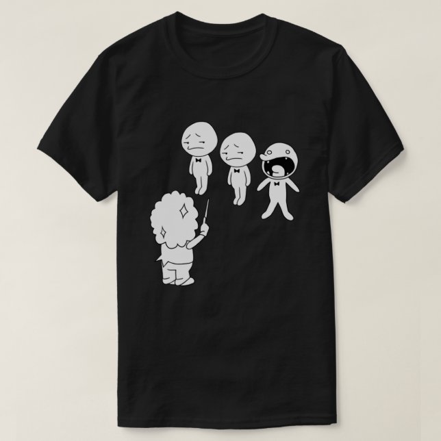 Camiseta Rhythm Heaven Choir (Frente do Design)