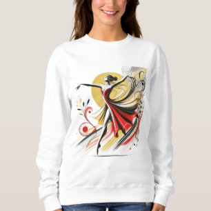 Camiseta "Rhythm in Motion - Dancing Girl Melody Design
