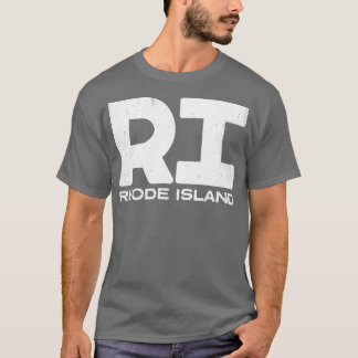 Camiseta RI Rhode Island Vintage State Tipografia