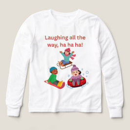 Camiseta Ria e brinca na neve