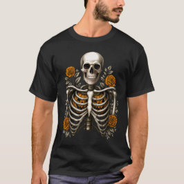 Camiseta Ribcage Pumpkins, Spooky Halloween