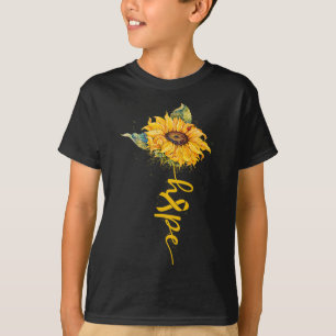 Camiseta Ribeirao Esperança Flor de Girassol Amarelo Infânc