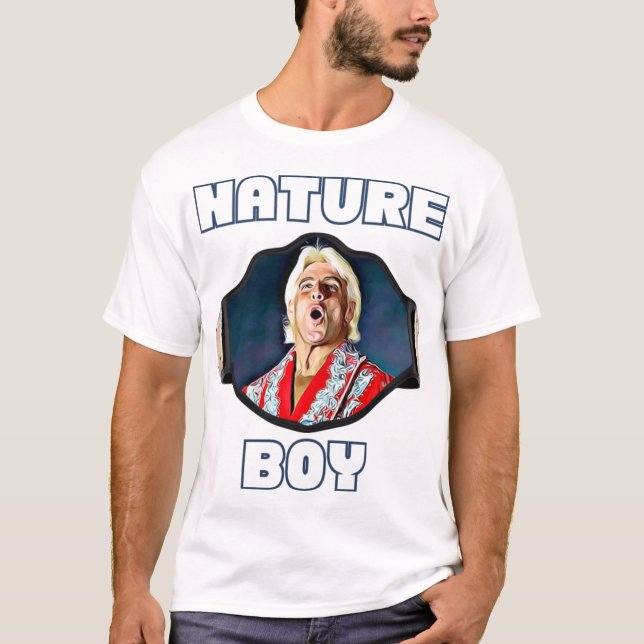 Camiseta Ric Flair T-ShirtNature Boy Ric Flair Campeonato (Frente)