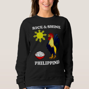 Camiseta Rice & Shine Filipinas Filipino Pun Pinoy Pinay