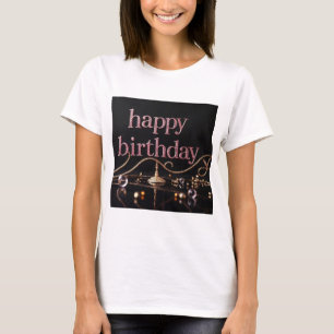 Camiseta Rich Pink Blush elegante e luxuoso extravagante