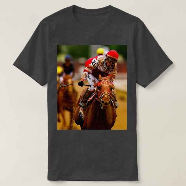 Camiseta Rich Strike Horse Horse Lover T (Frente do Design)