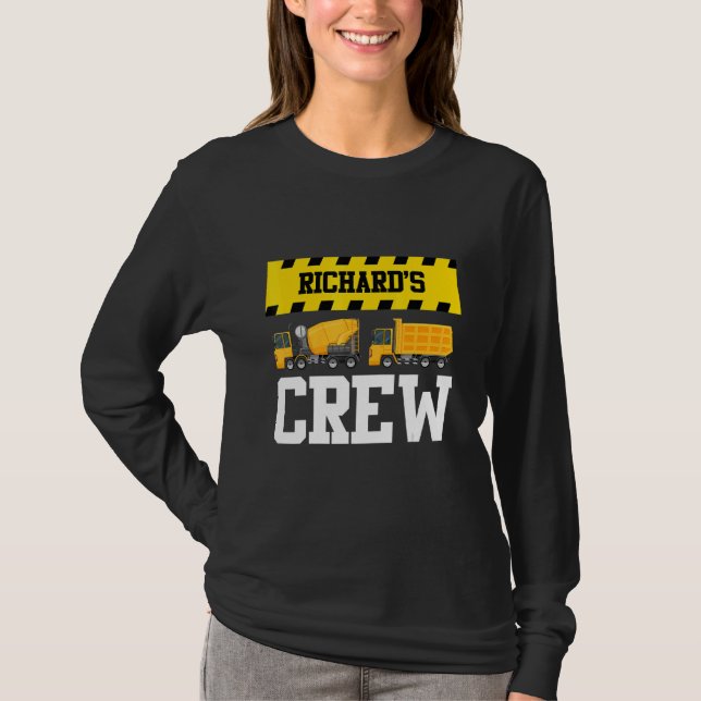 Camiseta Richard Construction Crew Custom Dumcaminhão Dump  (Frente)