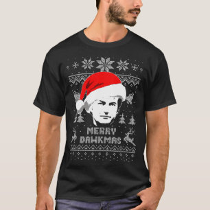 Camiseta Richard Dawkins Feliz Dawkmas Suor de Natal Feio