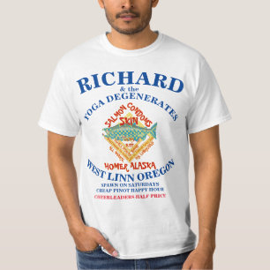 CAMISETA RICHARD E O YOGA DEGENERA A OESTE LINN OREGON OU