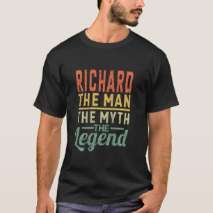 Camiseta Richard O Homem O Mito A Lenda Nome Richard