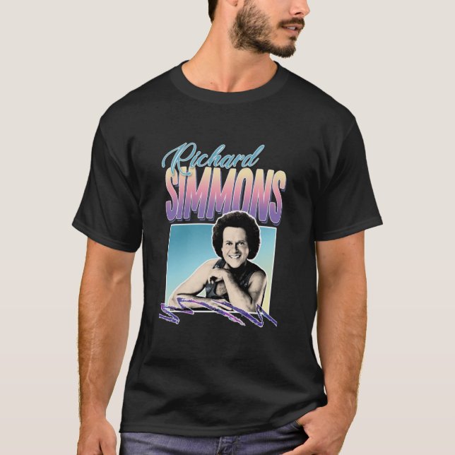 Camiseta Richard Simmons 80s Styled Tribute Design (Frente)