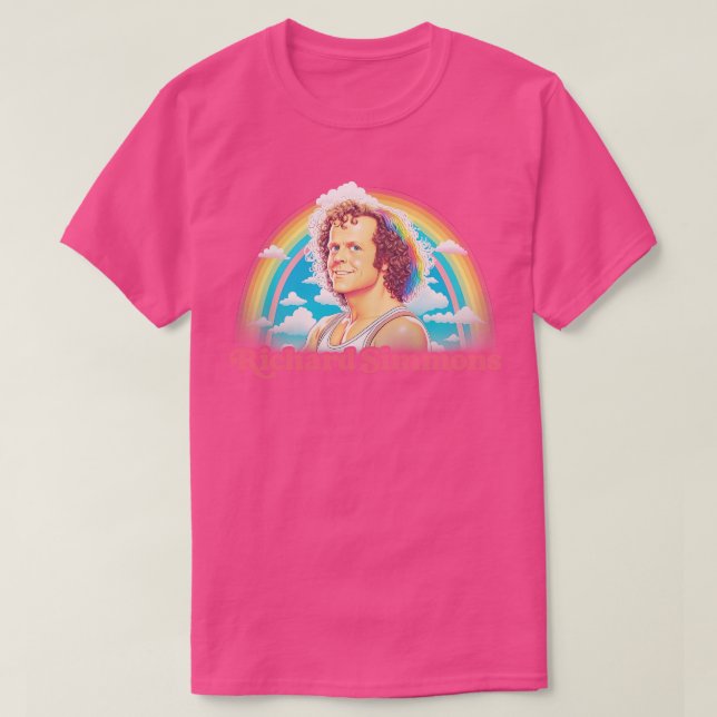 Camiseta Richard Simmons Retro Aestésico Arte Fã Arco Arco- (Frente do Design)