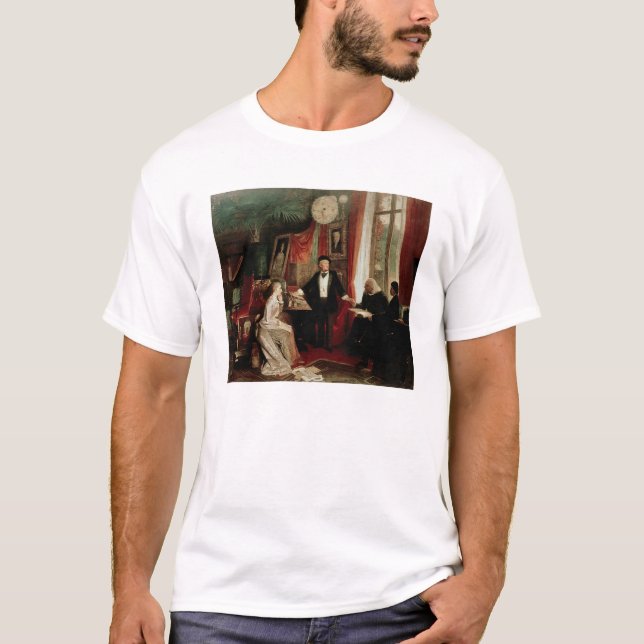 Camiseta Richard Wagner com daught de Franz Liszt e de (Frente)