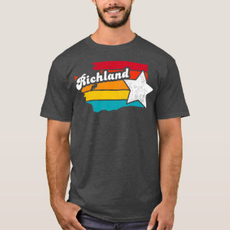 Camiseta Richland Washington Vintage afressou Souvenir 2