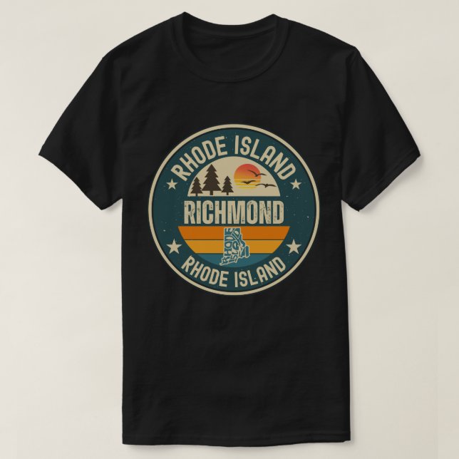 Camiseta Richmond, Rhode Island (Frente do Design)