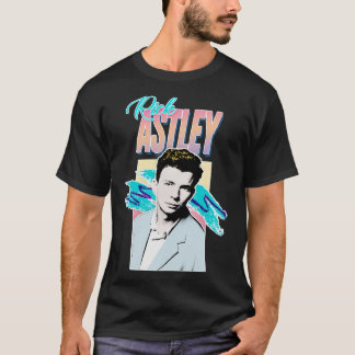 Camiseta Rick Astley 80s - Design de tributo estético