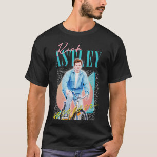 Camiseta Rick Astley 80s Vibin Cyclin Aestic Design