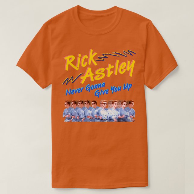 Camiseta Rick Astley Nunca Te Darei (Frente do Design)