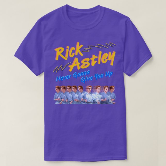 Camiseta Rick Astley Nunca Te Darei (Frente do Design)