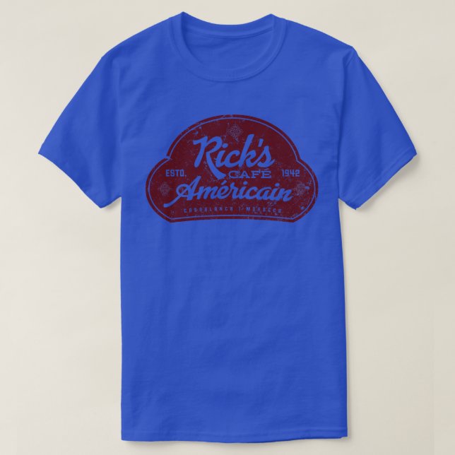 Camiseta Rick Cafe Americain (Frente do Design)