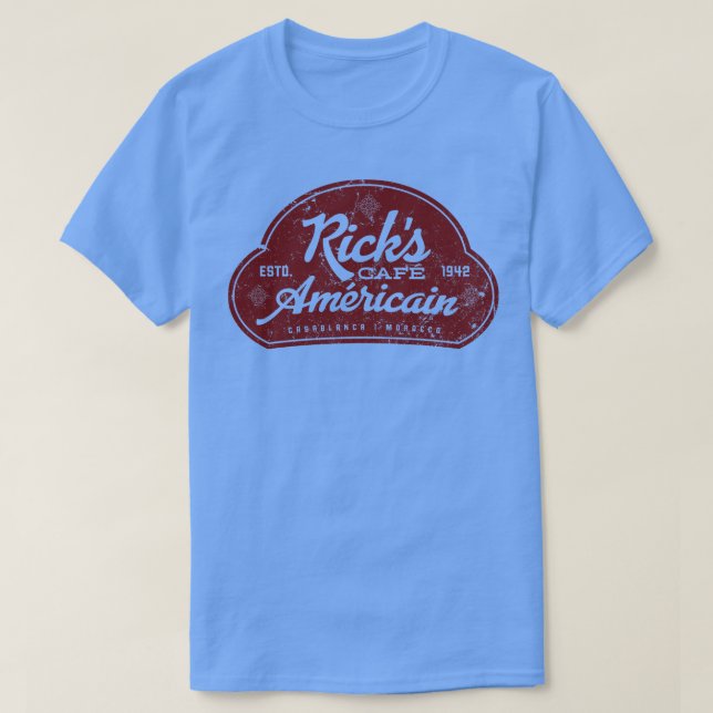 Camiseta Rick Cafe Americain (Frente do Design)