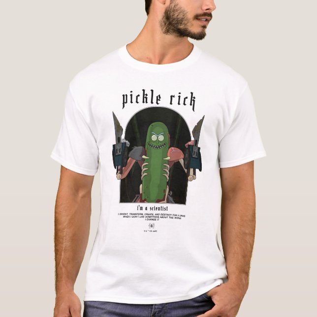 Camiseta Rick de picles - Eu sou um Cientista e cito o gráf (Frente)