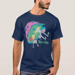 Camiseta RICK E MORTY™   Abandonamento Do Portal Infectad