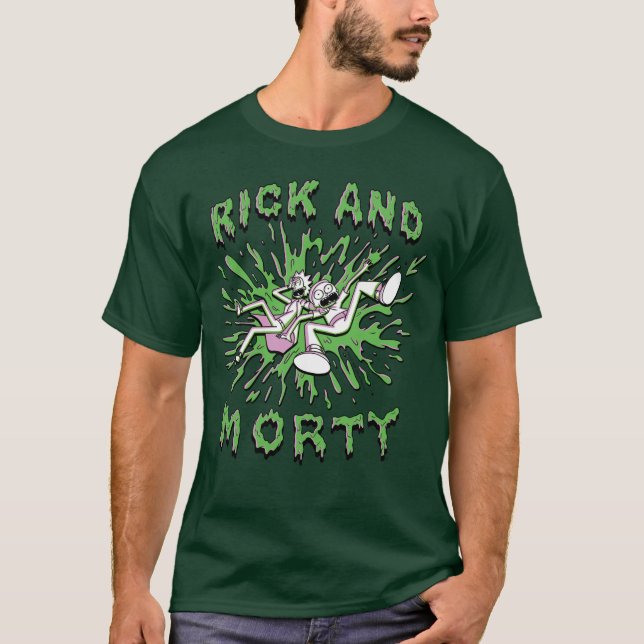 Camiseta RICK E MORTY™ | Caindo Em Iva Ácida (Frente)