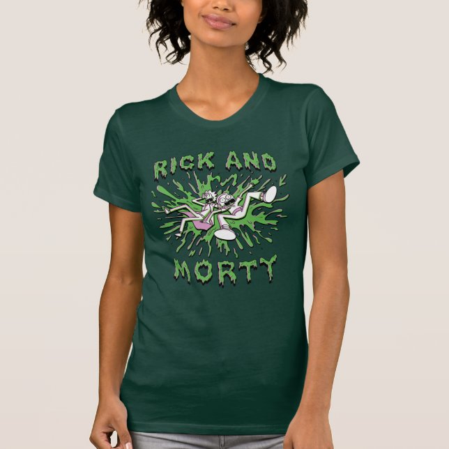 Camiseta RICK E MORTY™ | Caindo Em Iva Ácida (Frente)