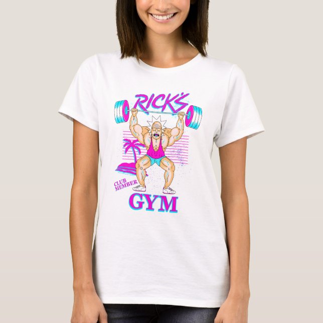 Camiseta RICK E MORTY™ | Membro do Clube de Gym Rick (Frente)