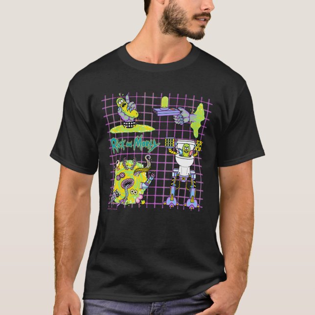 Camiseta RICK E MORTY™ | Padrão do Portal de Rick de picles (Frente)