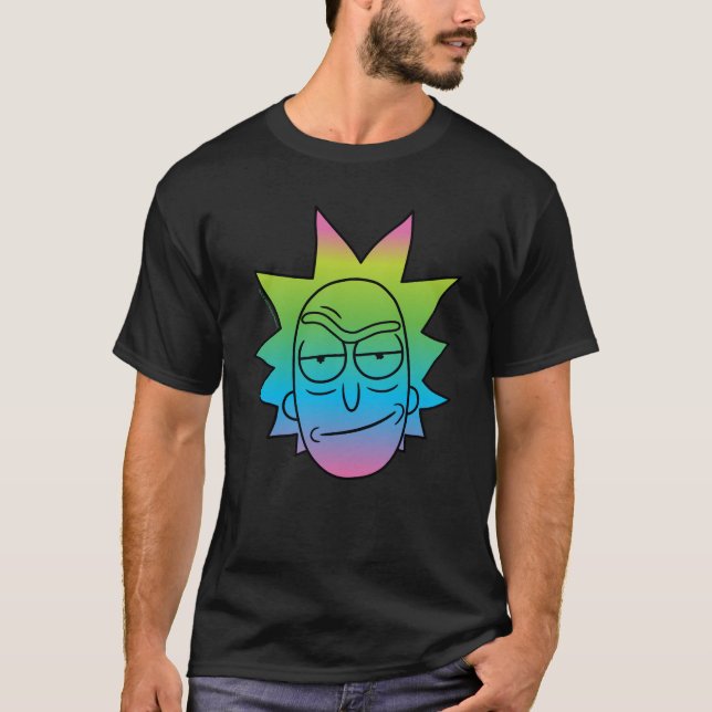 Camiseta RICK E MORTY™ | Rick do arco-íris (Frente)