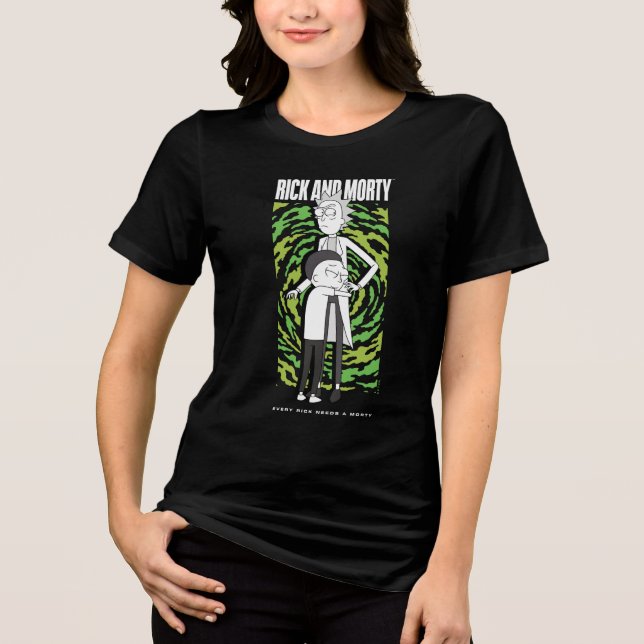 Camiseta RICK E MORTY™ | Rick Morty Hugging (Frente)