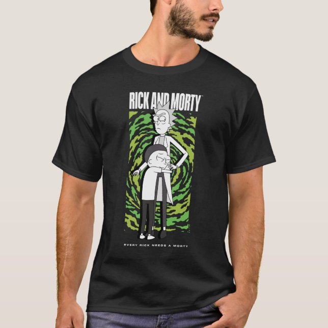 Camiseta RICK E MORTY™ | Rick Morty Hugging (Frente)